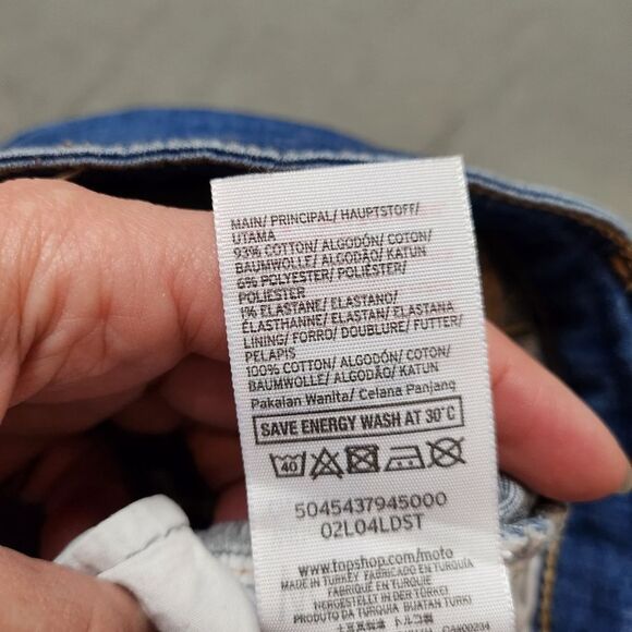 Topshop Blue Motto Leigh Skinny Jeans - Picture 7 of 12